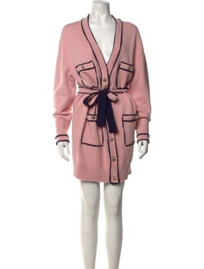 Pre-owned Chanel 2021 Cashmere Sweater In Pink