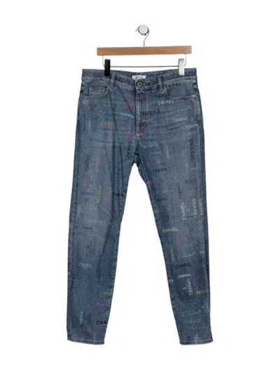 Pre-owned Chanel 2022 Skinny Leg Jeans In Blue