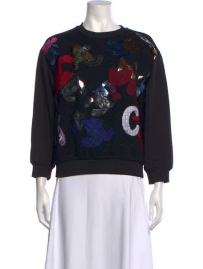 Pre-owned Chanel 2022 Tweed Sweatshirt In Black