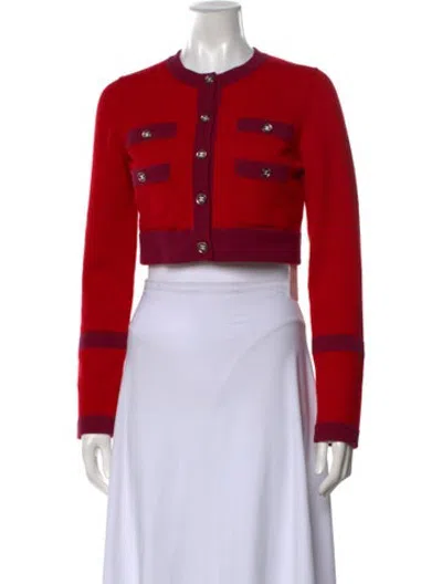 Pre-owned Chanel 2023 Cashmere Sweater W/ Tags In Red
