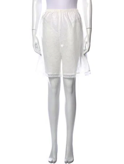 Pre-owned Chanel 2023 Knee-length Shorts In White