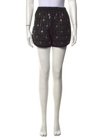Pre-owned Chanel 2023 Mini Shorts W/ Tags In Black