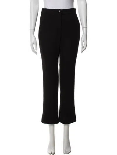 Pre-owned Chanel 2024 Flared Pants In Black