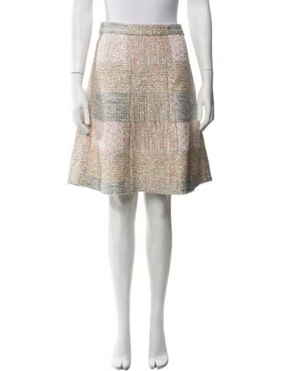 Pre-owned Chanel 2024 Mini Skirt W/ Tags In Metallic/neutrals