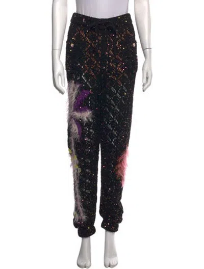 Pre-owned Chanel 2024 Straight Leg Pants In Black