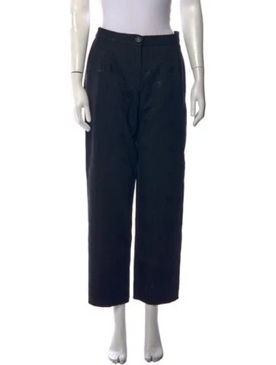 Pre-owned Chanel 2024 Straight Leg Pants In Blue