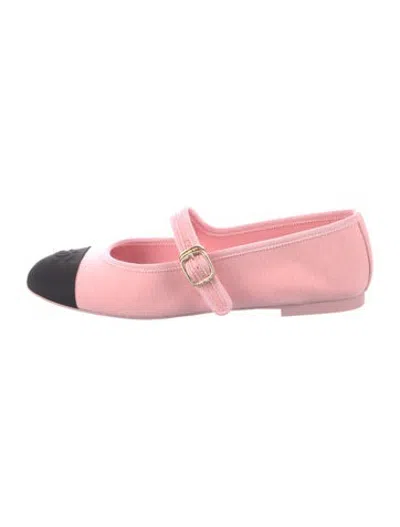 Pre-owned Chanel 2025 Mary Jane Ballet Flats In Pink