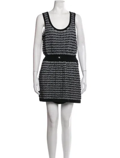 Pre-owned Chanel 2025 Mini Dress In Black