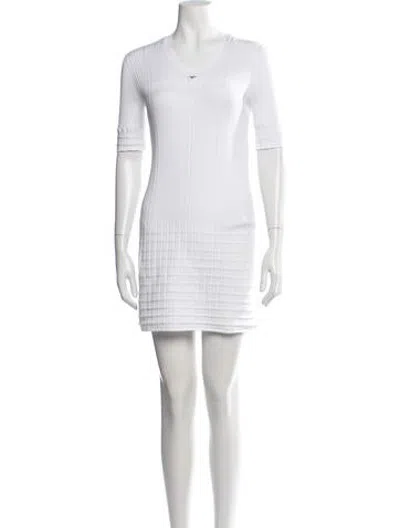 Pre-owned Chanel 2025 Mini Dress In White