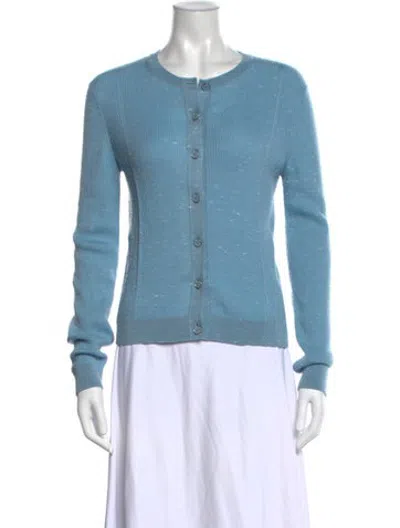 Pre-owned Chanel 2025 Wool Sweater In Blue