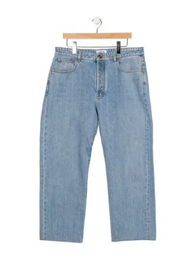 Pre-owned Chanel 2026 Straight Leg Jeans In Blue