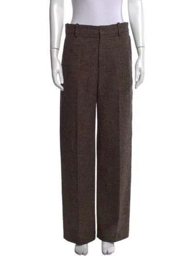 Pre-owned Chanel 2026 Straight Leg Pants In Brown