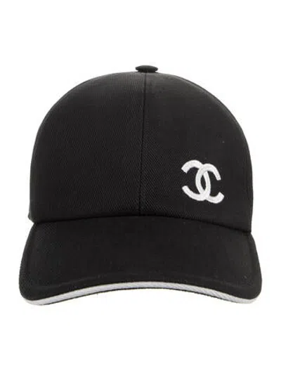 Pre-owned Chanel Cc Baseball Cap In Black