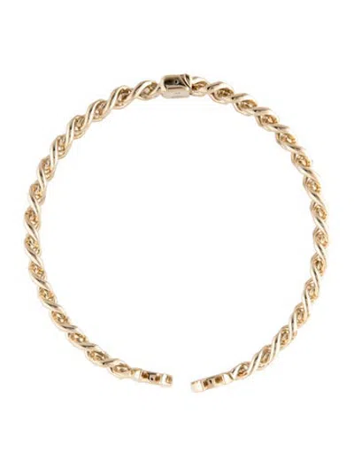 Pre-owned Chanel Cc Choker Necklace, 13" In Multicolor