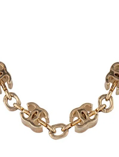 Pre-owned Chanel Cc Choker Necklace, 16" In Multicolor