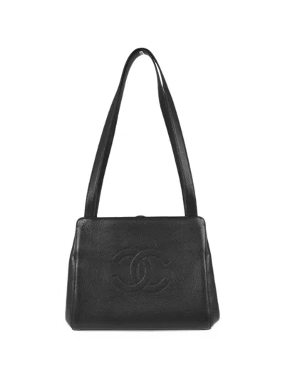 Pre-owned Chanel Cc-logo Shoulder Bag In Black