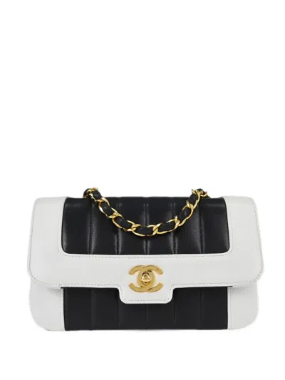 Pre-owned Chanel Mademoiselle Leather Shoulder Bag In Black