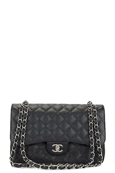 Pre-owned Chanel Matelasse Chain Flap Shoulder Bag In Black