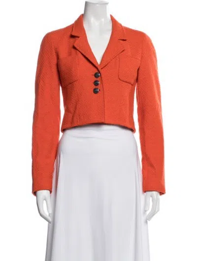Pre-owned Chanel Vintage 1997 Blazer In Orange