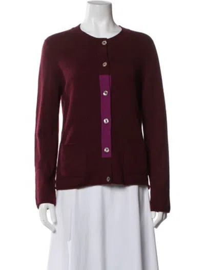 Pre-owned Chanel Vintage 1998 Sweater In Burgundy