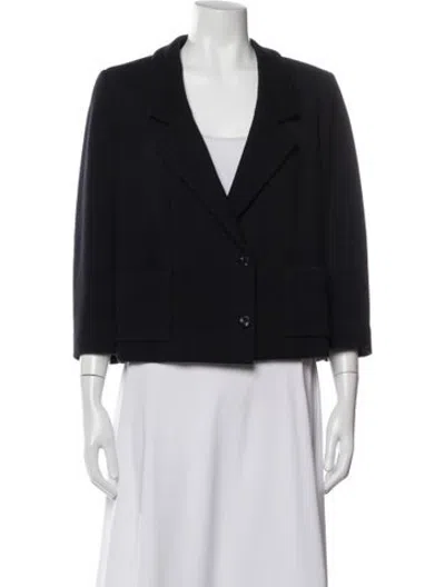 Pre-owned Chanel Vintage 2001 Blazer In Blue