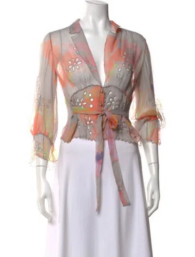 Pre-owned Chanel Vintage 2003 Blouse In Multicolor