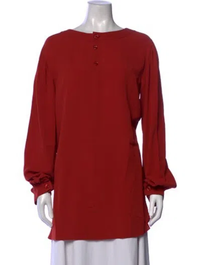 Pre-owned Chanel Vintage 2007 Blouse In Red