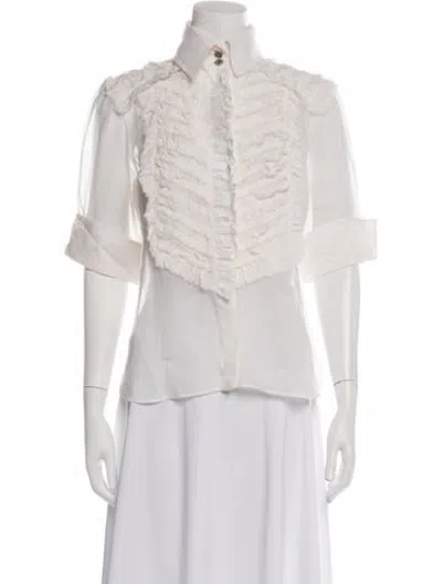 Pre-owned Chanel Vintage 2010 Blouse In Neutrals