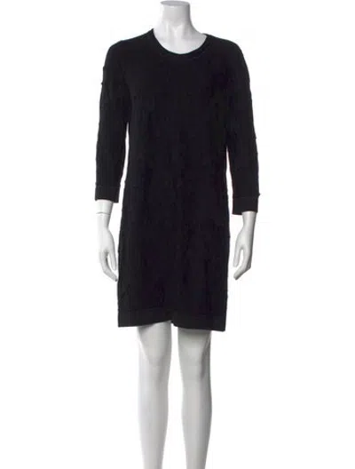 Pre-owned Chanel Vintage Mini Dress In Black