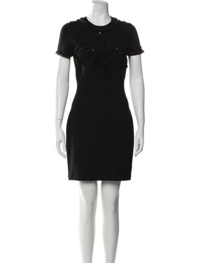Pre-owned Chanel Vintage Mini Dress In Black