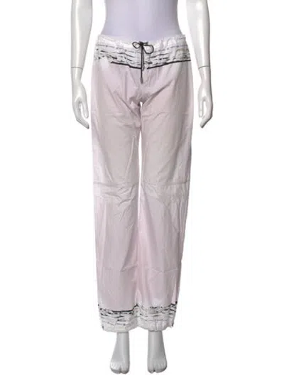 Pre-owned Chanel Vintage Straight Leg Pants In Purple