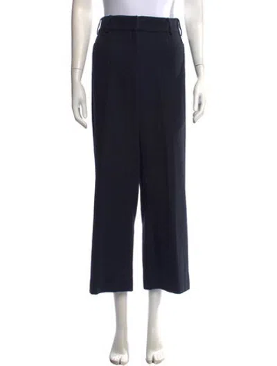 Pre-owned Chanel Vintage Wide Leg Pants In Blue