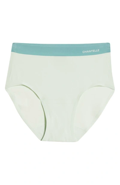 Chantelle Lingerie Soft Stretch Seamless Hipster Panties In Green Lily/ Trellis-wt