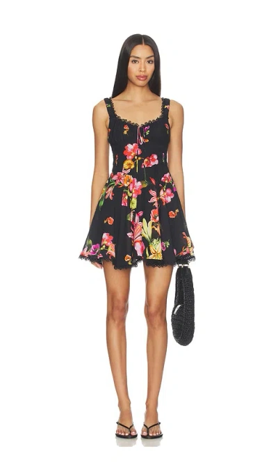 Charo Ruiz Bora Short Dress In Black Bliss