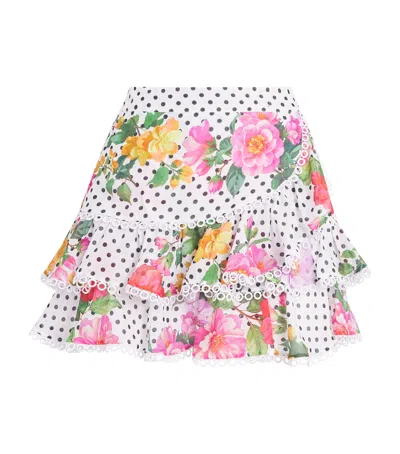 Charo Ruiz Ibiza Floral Marita Mini Skirt In Multi