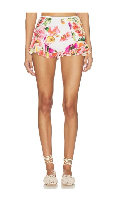 Charo Ruiz Mango Short In White Bliss