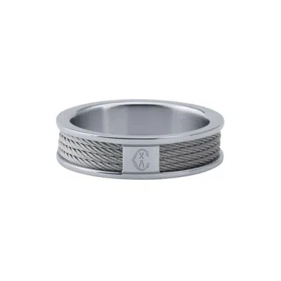 Charriol Forever Icon Thin Ring In Stainless Steel