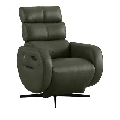 Chateau D'ax Spira Swivel Power Recliner In Green