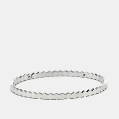 Pre-owned Chaumet 18k White Gold Bangle Bracelet 165