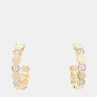 Pre-owned Chaumet 18k Yellow Gold Diamond Earrings
