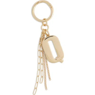 Chelsea28 Pave Edge Initial Bag Charm In Q- Clear- Gold