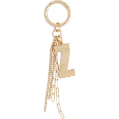 Chelsea28 Pave Edge Initial Bag Charm In Z- Clear- Gold