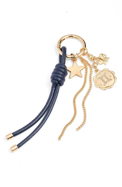 Chelsea28 Zodiac Cluster Bag Charm In Gemini- Blue Multi- Gold