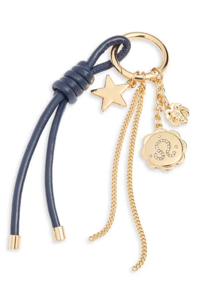 Chelsea28 Zodiac Cluster Bag Charm In Leo- Blue Multi- Gold