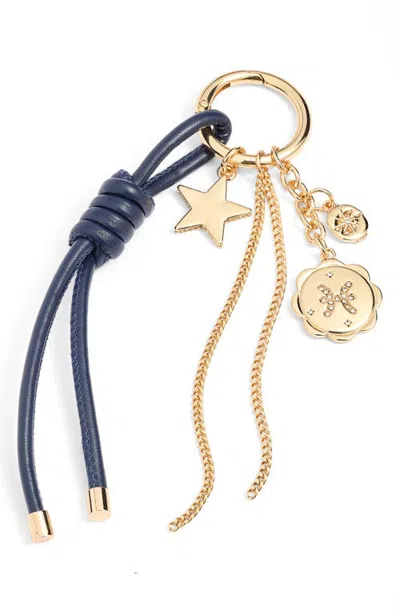 Chelsea28 Zodiac Cluster Bag Charm In Pisces- Blue Multi- Gold