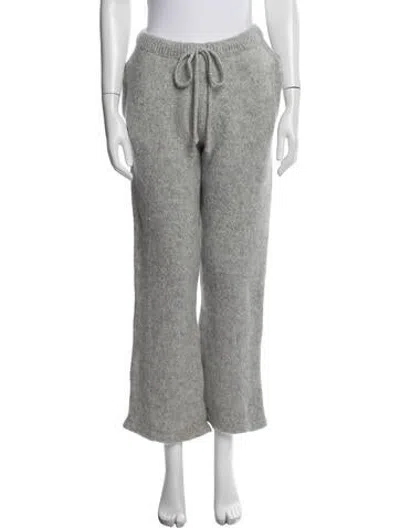 Pre-owned Cherry Los Angeles Baby Alpaca Sweatpants In Grey