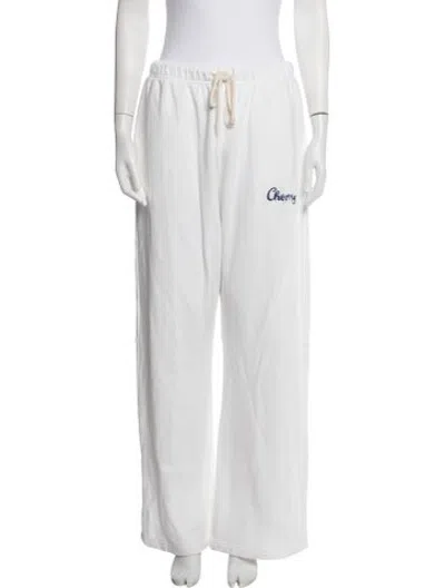 Pre-owned Cherry Los Angeles Graphic Print Lounge Set In White