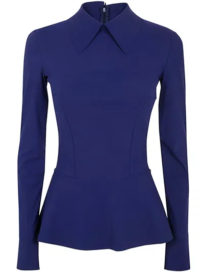Chiara Boni Asym Top Jersey In Purple