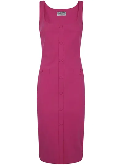 Chiara Boni Josuke Jersey Dress In Purple