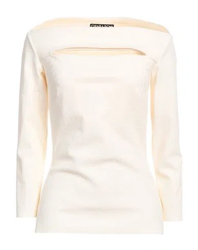 Chiara Boni La Petite Robe Woman Top Ivory Size 4 Polyamide, Elastane In White